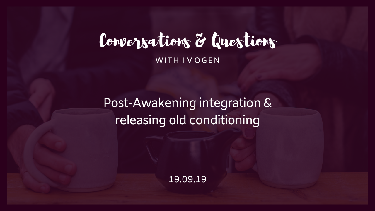 You are currently viewing Conversations & Questions: 19/09/19