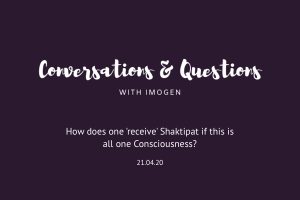 Read more about the article Conversations & Questions: 21/04/20